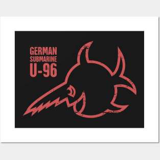 German Submarine U-96 Icon | U-Boat Kriegsmarine Posters and Art